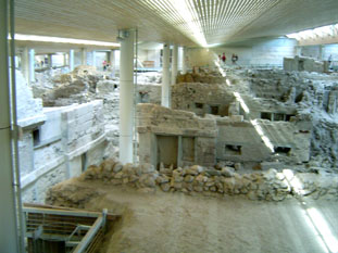 site akrotiri  santorin